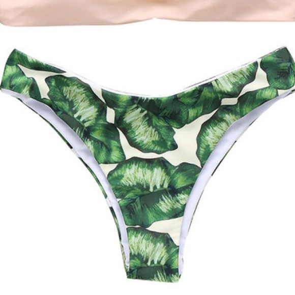 palm print bikini bottom
